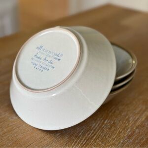 🤎 Vintage 1970s J I Stonecrest Ceramic Bowls - set of 4